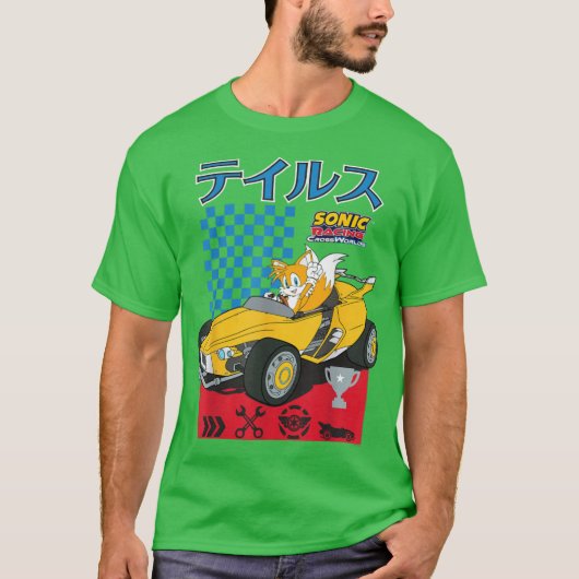 Sonic the Hedgehog Sonic Racing CrossWorlds Sonic  Tシャツ (正面)