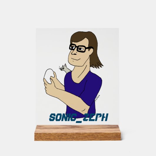 Sonic_Zeph アクリルサイン (正面)