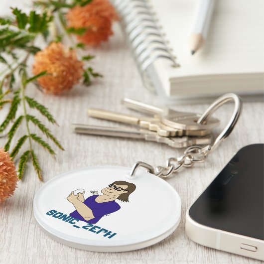 Sonic_Zeph キーホルダー (正面右)