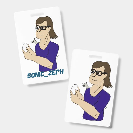 Sonic_Zeph バッジ (正面＆裏面)