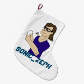 Sonic_Zeph ラージクリスマスストッキング (正面 (吊り時))