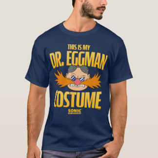 Soniche Hedgehog Halloweenhis Is My Dr Eggman Cost Tシャツ