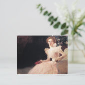 Sonja Knipsポートレート(グスタフクリムト) 絵画 ポストカード (スタンド正面)