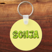 Sonja Name Kiwi Design Schlüsselanhänger キーホルダー (正面)