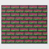 Sonja Vorname Name Graffiti red green ラッピングペーパー (フラット)