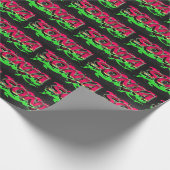 Sonja Vorname Name Graffiti red green ラッピングペーパー (角)