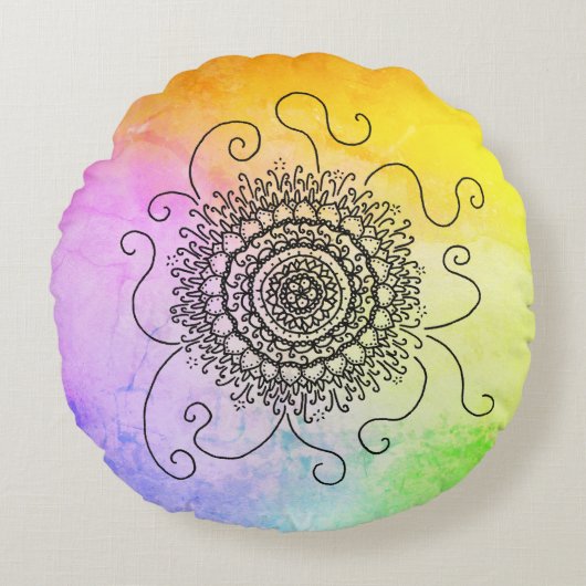 Sonne Mandala ラウンドクッション (正面)