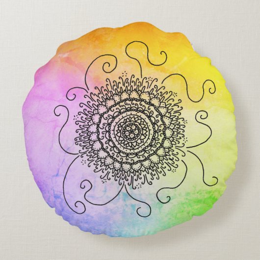 Sonne Mandala ラウンドクッション (裏面)