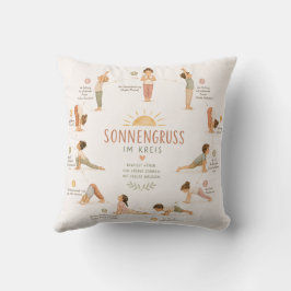 Sonnengruß - Kinder Yoga Posen クッション