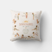 Sonnengruß - Kinder Yoga Posen クッション (正面)