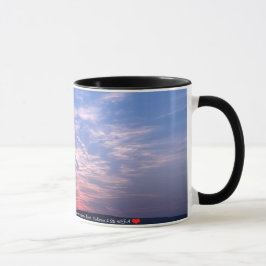 Sonnenuntergang mit Text - Tasse 325ml マグカップ