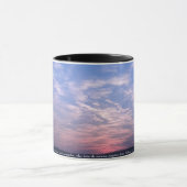 Sonnenuntergang mit Text - Tasse 325ml マグカップ (中央)
