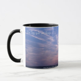 Sonnenuntergang mit Text - Tasse 325ml マグカップ
