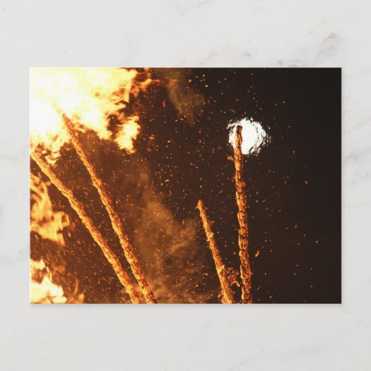 SONNENWENDFEUER IN STAUDEN BEI OBERNDORF ポストカード (正面)