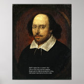 Sonnetの最初の4行#18 by Shakespeare ポスター (正面)