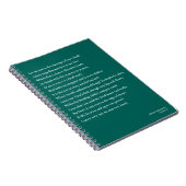 Sonnet 116私は真の心の結婚に気を付けない ノートブック (右側)