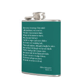 Sonnet 116私は真の心の結婚に気を付けない フラスク (左)