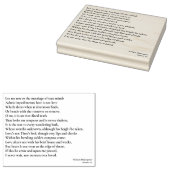 Sonnet 116私は真の心の結婚に気を付けない ラバースタンプ (押印)