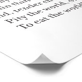 Sonnet 1 by William Shakespeare ポスター (角)