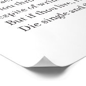 Sonnet 3 by William Shakespeare ポスター (角)