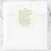 Sonnet #3 by William Shakespeare ラウンドシール (バッグ)