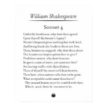 Sonnet 4 by William Shakespeare