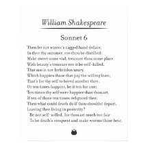 Sonnet 6 by William Shakespeare