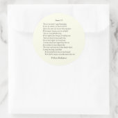 Sonnet #6 by William Shakespeare ラウンドシール (バッグ)
