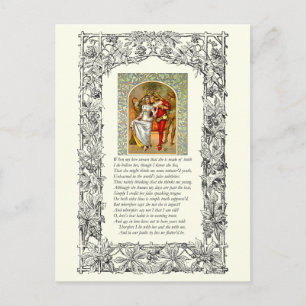 Sonnet Number 138 by William Shakespeare ポストカード