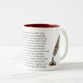 Sonnet Shakespeare 18 | Two-Tone Coffee Mug ツートーンマグカップ (正面右)