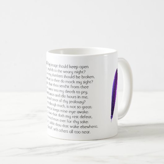 Sonnet Shakespeare 61 | Two-Tone Coffee Mug コーヒーマグカップ (正面右)