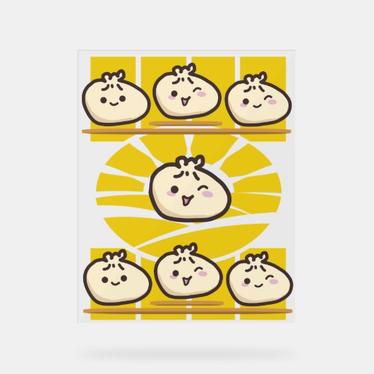 sonnige dim sum knödel アクリルサイン (正面)