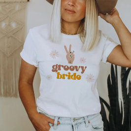 SONNY Groovy Brideレトロ70ズヒッピーバチェロレッテ Tシャツ