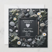 Sonogramによる黒いボホ妊娠のお知らせ 案内状 (正面)