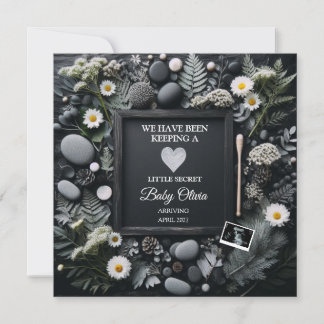 Sonogramによる黒いボホ妊娠のお知らせ 案内状