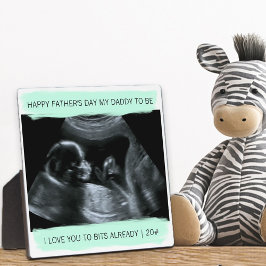 Sonogram Photo Daddy to be I love you フォトプラーク