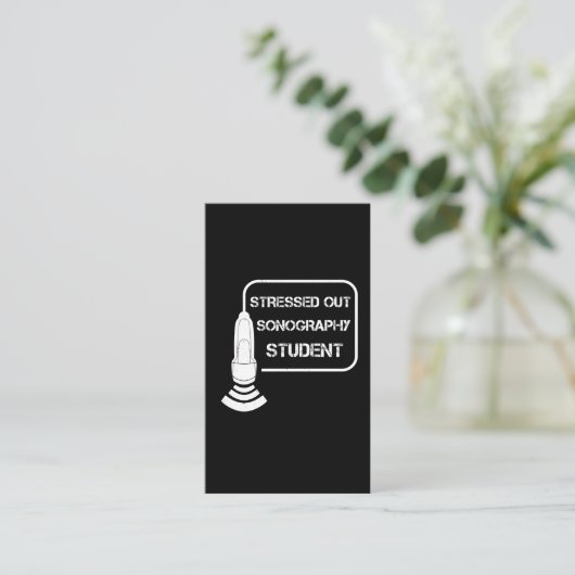 Sonographerの超音波の技術者のギフトのアイディア 名刺 (スタンド正面)