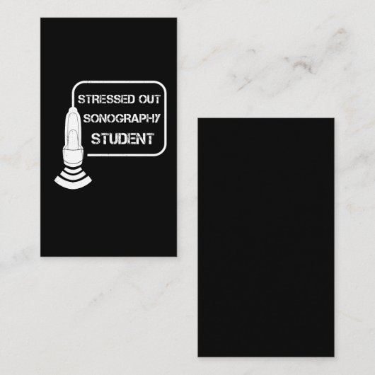 Sonographerの超音波の技術者のギフトのアイディア 名刺 (正面/裏面)