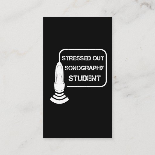 Sonographerの超音波の技術者のギフトのアイディア 名刺 (正面)