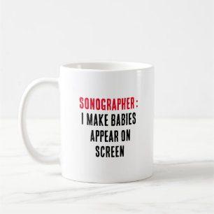 Sonographer:画面上にベビーを表示させる コーヒーマグカップ