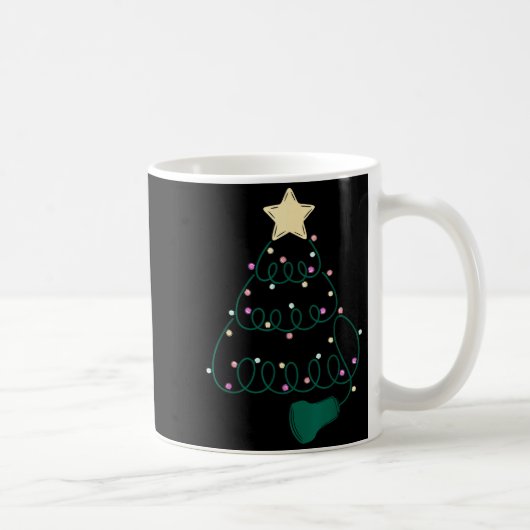 Sonographer Christmas Tree Ultrasound Mfm Sonograp コーヒーマグカップ (右)