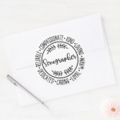 Sonographer Gift, Sonography, Ultrasound Tech ラウンドシール (封筒)