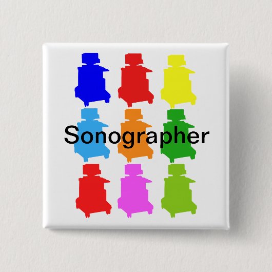 Sonographer Popart Gfits 缶バッジ (正面)