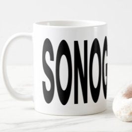 SONOGRAPHER Typography Ultrasound Tech Gift コーヒーマグカップ