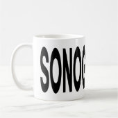 SONOGRAPHER Typography Ultrasound Tech Gift コーヒーマグカップ (左)