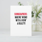 Sonographers:「Womb with a view」を現実にする! サンキューカード (スタンド正面)