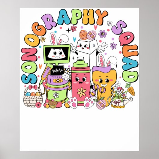 sonography squad st patrick day, retro, vintage ポスター (正面)