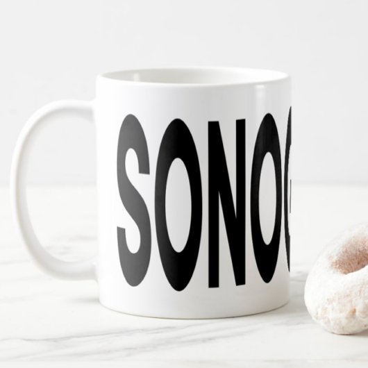 SONOGRAPHY Typography Ultrasound Gift コーヒーマグカップ
