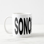 SONOGRAPHY Typography Ultrasound Gift コーヒーマグカップ (左)