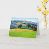 sonomaのブドウ園のverde カード (黄色い花)